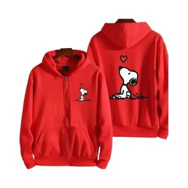 Imagem de Jaqueta Moletom Snoopy Branca Para Meninas E Meninos, Primavera Outono