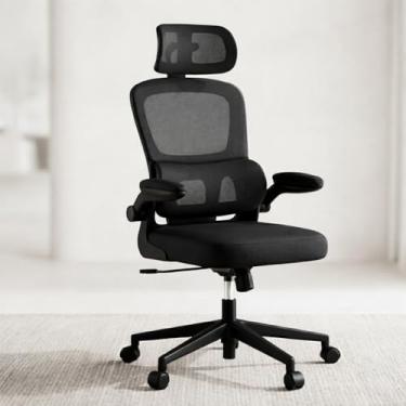 Imagem de Cadeira de Escritório Ergonômica com Mesh Premium, Suporte Lombar Independente, Encosto de Cabeça Ajustável, até 200 kg – Preta