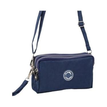 Imagem de Bolsa De Ombro Feminina De Grande Capacidade Com Três Zíperes, Moda Em