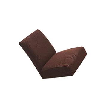 Imagem de DimyFew Capa de Cadeira de Barra com Elastano Elástico Baixo Encosto Baixo Capa de Banqueta, Café Profundo, Tamanho real