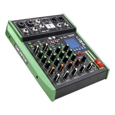 Imagem de Mesa de Som Skypix SK-MTG6-PC 6 Canais com Bluetooth e USB