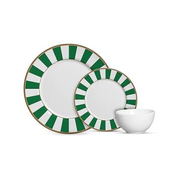 Imagem de Aparelho de Jantar 12 pçs Stripe Verde Alleanza