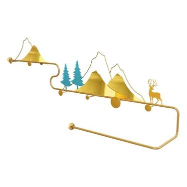 Imagem de KEG801302 Gancho para casaco e chapéu, ganchos tridimensionais, cabideiro, pendurar na parede, cabide de entrada, cabideiro, cabideiro, luz de parede, luxuosa, ganchos criativos