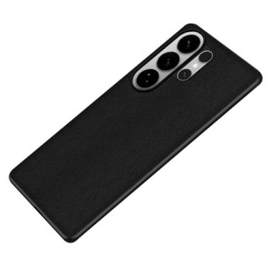 Imagem de LTLMYDAM Capa fina para Samsung Galaxy S26 Ultra/S26 Plus/S26, capa de telefone macia de couro vegano, capa de proteção contra choque, preta, S26 Ultra