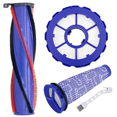 Imagem de Substituição de filtro de rolo de escova DC50 para aspirador completo de piso Dyson DC50 Animal, filtro pós-motor e filtro pré-motor e escova de rolo DC50, número de peça 965081-01 e 965080-01 e