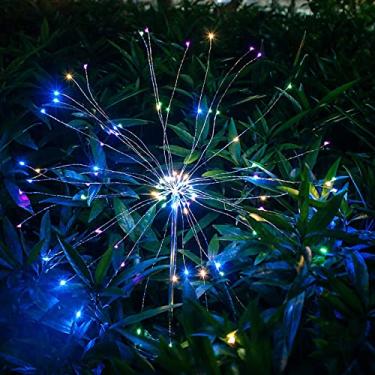 Imagem de Luz de Fogo Artifício Solar EPIC GADGET 90 LED Luzes Decorativas Solares para Jardim Caminho Passeio Decoração Festas Alta Brilho Baixo Consumo Energia DIY Flexível Ambientalmente Amigável