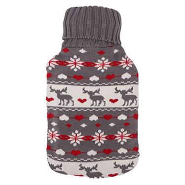 Imagem de Garrafa de água quente de borracha Ainoli com capa de cintura capa de malha bolsa de água quente para mulheres de inverno (Tipo 1)