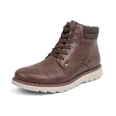 Imagem de VJH confort Bota Chukka masculina com cadarço, leve, moderno, formal, casual, tênis de caminhada, Marrom, 9