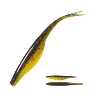 Imagem de Isca De Pesca Macia TPR De 7cm Com Cauda Dividida, Jerk Bait Flutuante