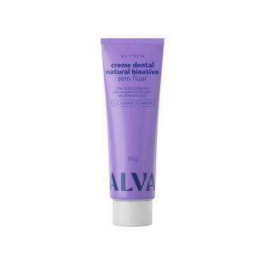 Imagem de Creme Dental Natural No Stress Lavanda e Laranja Sem Flúor 90g Alva