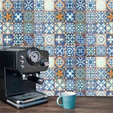 Imagem de Papel de Parede Adesivo Autocolante Decorativo Azulejo Português 10 ME