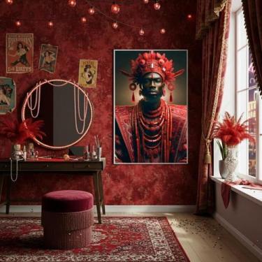 Imagem de Quadro Fotografia Orixá Xangô - 70X50Cm - Quadros On-Line
