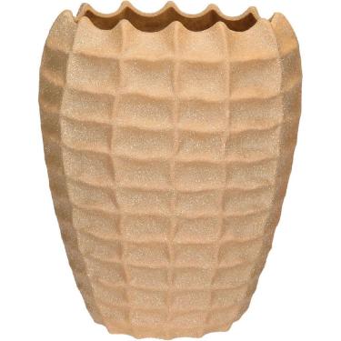 Imagem de VASO DECORATIVO ENFEITE CASA HOME&CO CERÂMICA 30x25x10cm BEGE