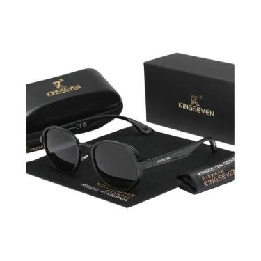 Imagem de Óculos De Sol Unissex Polarizados Estilo Vintage KINGSEVEN Anti-reflex