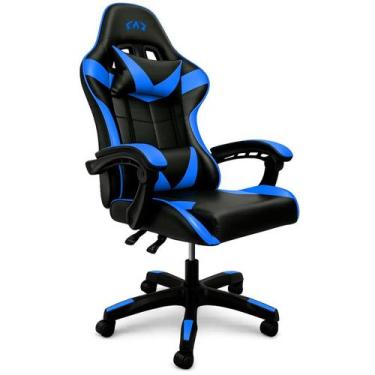 Imagem de Cadeira Gamer Ergonômica Reclinável com Almofadas Lombar e Cervical  m