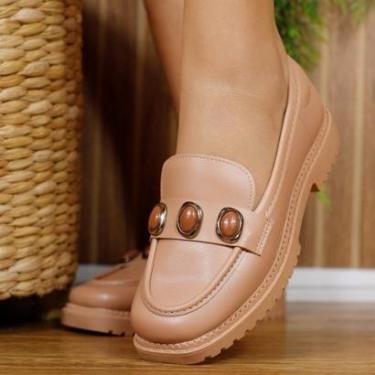 Imagem de Mocassim Moleca Sapato Feminino Vintage Tratorado 5823.105-Feminino