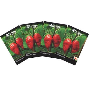 Imagem de 4X Sementes de Pimenta Cascavel (Bhut Jolokia) FELTRIN