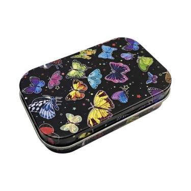 Imagem de Estojo De Cigarros De Metal Com Tampa Articulada Para Armazenamento De