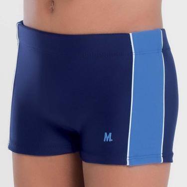 Imagem de Sunga Boxer Lisa Infantil Com Recorte-Masculino