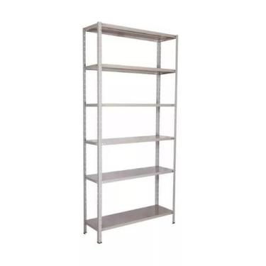 Imagem de Estante De Aço-6 Bandejas-30 Cm De Profundidadecinza - Ateliê do Escri