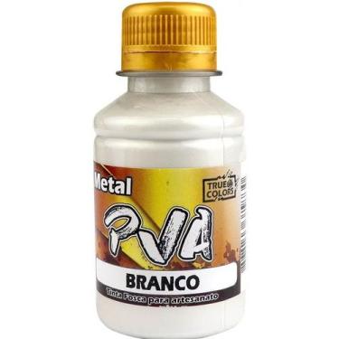 Imagem de Tinta pva metal true colors 7995 - metal branco - 100 ml - no-brand