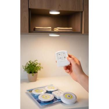Imagem de Luminária LED Sem Fio: Toque & Controle Remoto Branco - Congratulation