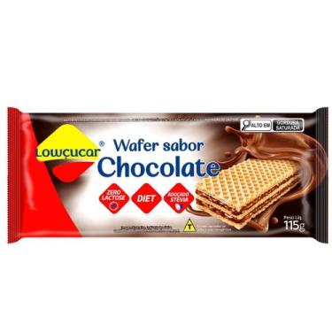 Imagem de Wafer Sabor Brigadeiro Lowçucar Zero Lactose Diet 115g