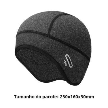 Imagem de Boné de Ciclismo Térmico de Inverno Masculino - Lã, Forro para Capacet
