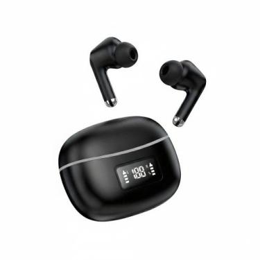 Imagem de Fone De Ouvido Bluetooth T-206 Com Tela Led  Preto, Som Potente E Desi
