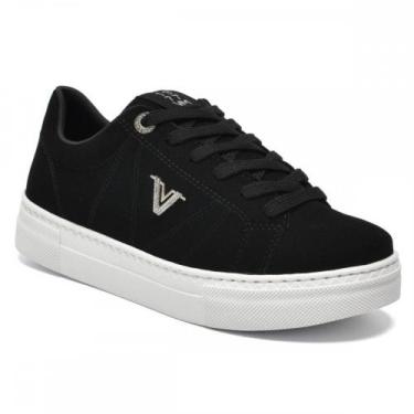 Imagem de Tenis Via Marte 13802101 Nobuck Flatform Feminino, Preto, 37