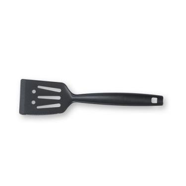 Imagem de Espatula Perfurada com Serrilha Nylon Brinox 32,5cm Urban Preto