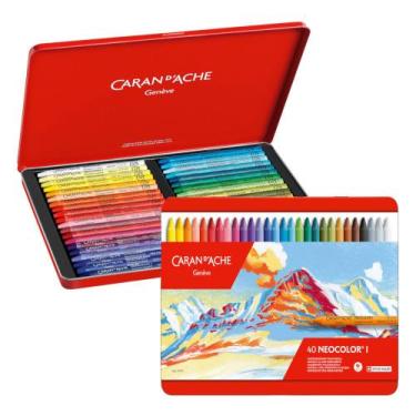 Imagem de Giz Pastel Oleoso Caran D'Ache Neocolor I 40 Cores - CARAN DACHE