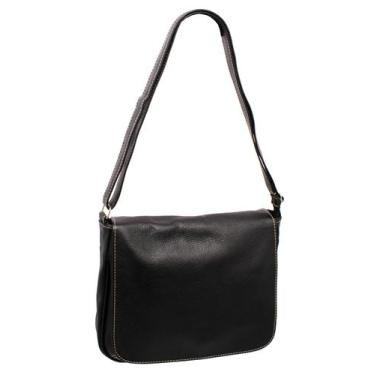 Imagem de Bolsa Couro Transversal Feminina Tampa Grande BLS236 - Doras Bolsas, P