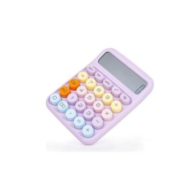 Imagem de Calculadora Fofa - 12 Dígitos Botão Mecânico - It-Blue