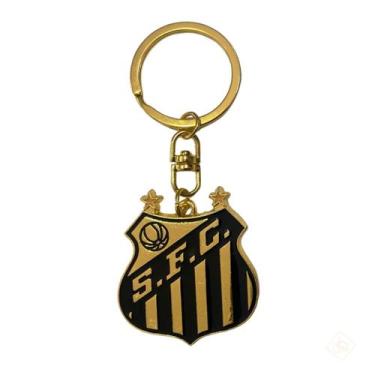 Imagem de Chaveiro de Metal Dourado Santos - Mileno