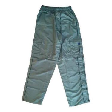Imagem de Calça masculina em microfibra com listra e bolso cargo - Romer Sport, 