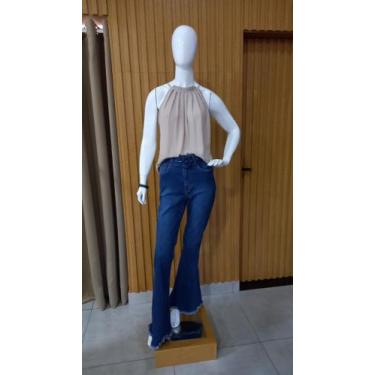 Imagem de Calça Flare Cos Alto Com Cinto - Siena Jeans