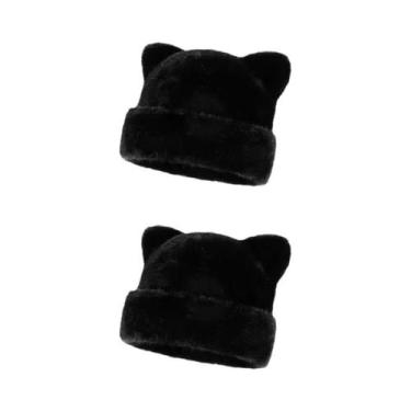 Imagem de Gorro Feminino Com Capuz De Pelúcia Estampa De Leopardo, Quente E Gros