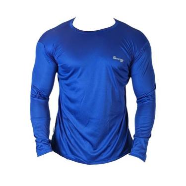 Imagem de Blusa fator solar uv 50+ - segunda pele dry fit proteção uv - Lisa, Az