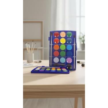 Imagem de Estojo Tinta Aquarela 18 Cores Com 2 Pincéis - Congratulations Store