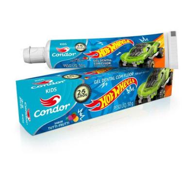 Imagem de Gel Dental Condor Infantil Hot Wheels 2-5 Anos 50G