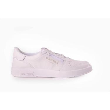 Imagem de Tênis Feminino Casual Branco Bottero Couro, 37, Branco