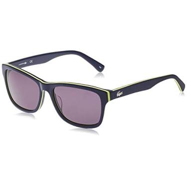 Imagem de Lacoste L683s Square Sunglasses, Yellow/Blue, 55 mm
