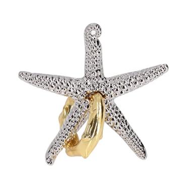 Imagem de Brinquedo para provocação de cérebro inteligente, habilidades didáticas com formato de estrela do mar em metal resistente Destravar brinquedo para provocação de cérebro para adultos para