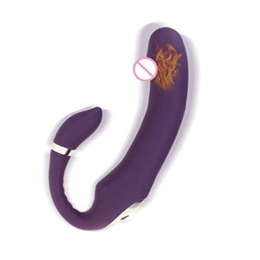 Imagem de Vibrador Duplo Estimulador Ponto g e Clitóris Adulto Brinquedos Sexuais Feminino 10 Velocidade Erótico Zatla