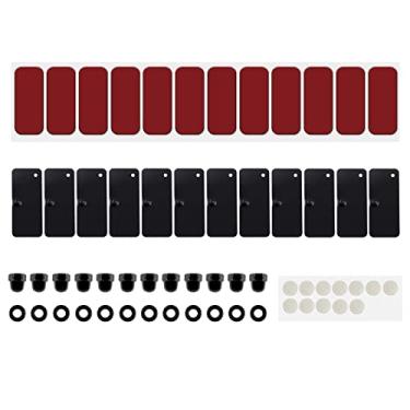 Imagem de E-cowlboy Protetor de janela traseiro kits acessórios de instalação com fita de montagem dupla face 3M para Ford Mustang Dodge Challenger Camaro (12 peças)