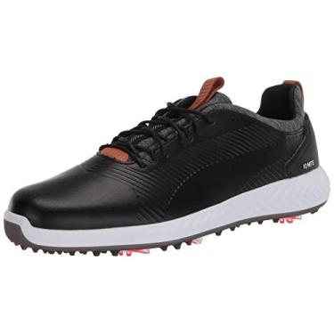 Imagem de PUMA Ignite Pwradapt Leather 2.0 Tênis de golfe masculino, Preto, 8