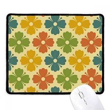 Imagem de Mousepad com pétalas de grama de flores e cores pasta, tapete de borracha para jogos