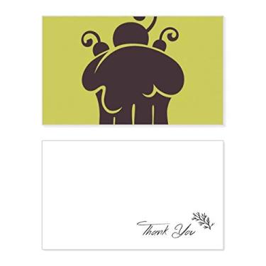 Imagem de Sorvete de cereja, contorno, cartão de agradecimento, aniversário, agradecimento, casamento, agradecimento