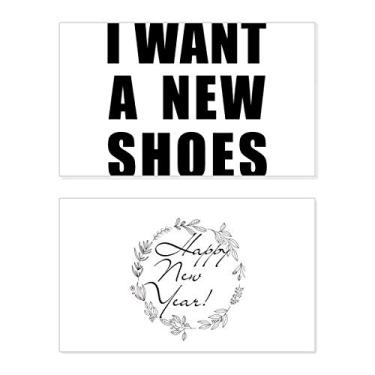 Imagem de Cartão de felicitações I Want A New Shoes New Year Festival Bless Message Present
